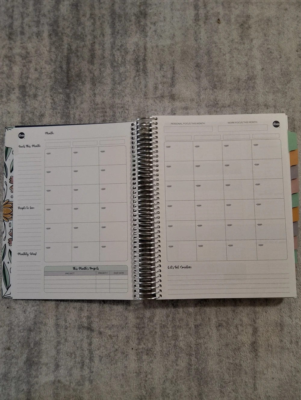 FULL SIZE Live Rich Planner - Happy Floral UNDATED The Budget Mom NWT